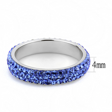Load image into Gallery viewer, MT 9353 - Crystal Eternity Band - Medium Blue - September Birthstone - Most Popular