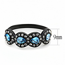 Load image into Gallery viewer, MT9553 - Black IP March Birthstone Halo Design
