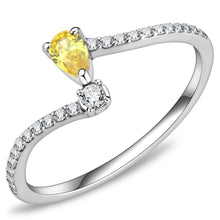 Load image into Gallery viewer, Pear Shaped Yellow Crystal  November Birthstone  Minimalistic
