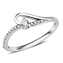 Load image into Gallery viewer, MT ad 841 Dainty Heart Crystals Stainless Steel Promise Ring