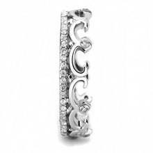 Load image into Gallery viewer, Clear Crystal Crown Ring – April Birthstone
