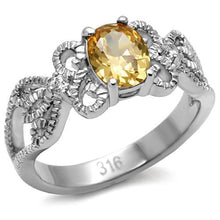 Load image into Gallery viewer, Champagne Crystal Filigree Ring – November Birthstone