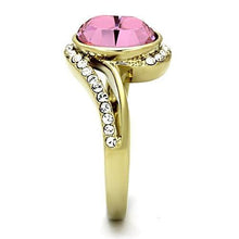 Load image into Gallery viewer, MT 7901 -🌹 Blushing Rose Crystal Ring | Gold-Plated Stainless Steel