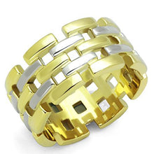 Load image into Gallery viewer, Two-Tone Basket-Weave Band – Gold-Tone Stainless Steel