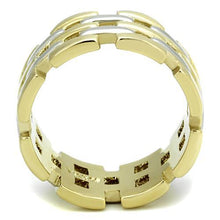 Load image into Gallery viewer, Two-Tone Basket-Weave Band – Gold-Tone Stainless Steel