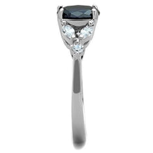 Load image into Gallery viewer, Montana Blue Crystal Ring – Polished Stainless Steel | September Birthstone