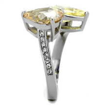 Load image into Gallery viewer, Double Teardrop Champagne Crystal Ring – November Birthstone