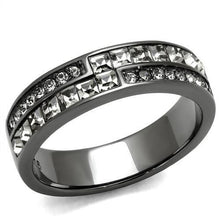 Load image into Gallery viewer, Black Diamond Crystal Double-Band Ring