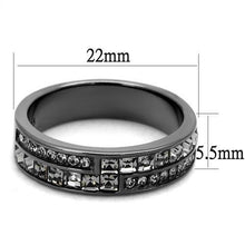 Load image into Gallery viewer, Black Diamond Crystal Double-Band Ring