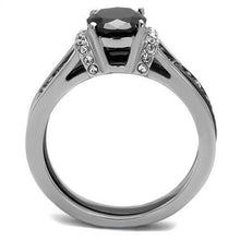 Load image into Gallery viewer, MT 1792 - Black Onyx Crystal Elegance Stainless Steel Ring
