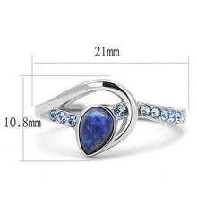 Load image into Gallery viewer, Petite Snowflake Obsidian Ring – Polished Stainless Steel