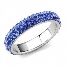 Load image into Gallery viewer, MT 9353 - Crystal Eternity Band - Medium Blue - September Birthstone - Most Popular