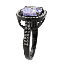 Load image into Gallery viewer, Light Amethyst Cushion-Cut Halo Ring – February Birthstone