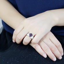 Load image into Gallery viewer, Dark Amethyst Crystal Statement Ring – February Birthstone
