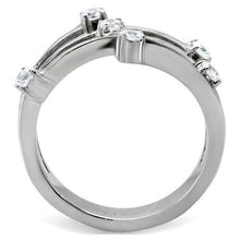 Load image into Gallery viewer, MT 371 Stainless Steel Clear Crystals April Birthstone Modern Style Newest
