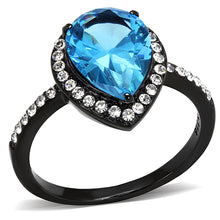 Load image into Gallery viewer, MT 7503 - Midnight Sea Blue Pear Ring
