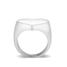 Load image into Gallery viewer, MT 8783 - High polished (no plating) Stainless Steel Ring with No Stone - Heart Design
