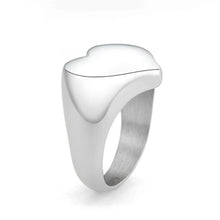 Load image into Gallery viewer, MT 8783 - High polished (no plating) Stainless Steel Ring with No Stone - Heart Design
