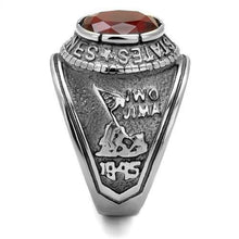 Load image into Gallery viewer, MTA 307414 Men&#39;s U.S. Marines stainless steel ring - High Polished Finish with Red Crystal Newest
