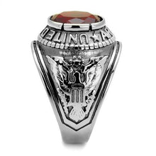 Load image into Gallery viewer, MT 607414 -  High-Polished Stainless Steel Red Crystal Ring Army Men&#39;s  Newest

