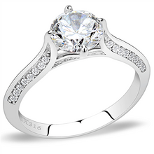 Load image into Gallery viewer, MT630 - Solitaire Clear Crystal Brilliant Cut Round Stone Newest April Birthstone
