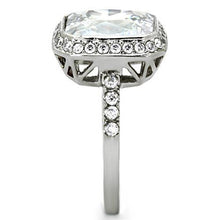 Load image into Gallery viewer, MT6221 - Stainless Halo Engagement Ring Cushion Cut Bezel Setting
