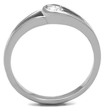 Load image into Gallery viewer, MT1851 -  Adorable Stainless Steel Clear Crystal set in unique Style Minimalist Newest - April Birthstone
