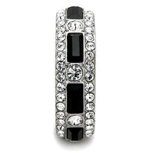 Load image into Gallery viewer, MT7761 - Black Tourmaline and Crystal Double Eternity Band
