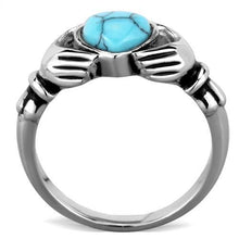 Load image into Gallery viewer, MT0771 - Claddagh with Simulated Turquoise Heart
