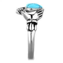 Load image into Gallery viewer, MT0771 - Claddagh with Simulated Turquoise Heart
