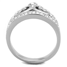 Load image into Gallery viewer, MT1281 - Clear Princess Crown - Stainless Steel Ring
