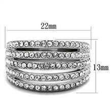 Load image into Gallery viewer, MT9202 - Dome Ring Stainless Steel Bezel Set Newest Style April Birthstone
