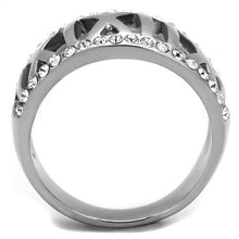 Load image into Gallery viewer, MT7522 - Designer Replica Roman Numeral Highlighted with Top and Bottom Rows of Clear Crystals
