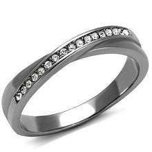 Load image into Gallery viewer, MT4862 - Newest Minimalist Band with Pave Crystals April Birthstone
