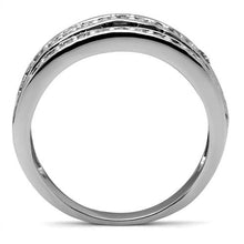 Load image into Gallery viewer, MT2782 - High Polished- Pave- Black Diamond with Double Crystal Band
