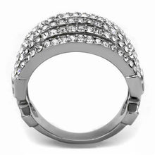 Load image into Gallery viewer, MT1092 - Stainless Crystal Cocktail Dome Ring
