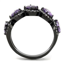 Load image into Gallery viewer, MT1503 - Amethyst Black Lust Crystal Ring February Birthstone
