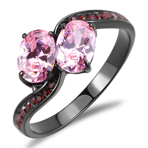Oval Pink Ice Crystal October Birthstone Newest
