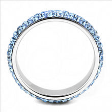 Load image into Gallery viewer, MT5353 - Crystal Eternity Band - Light Blue -March Birthstone Ring -Most Popular
