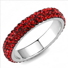 Load image into Gallery viewer, MT6353 - Crystal Eternity Band - Red - January Birthstone  July Birthstone - Most Popular
