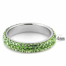 Load image into Gallery viewer, MT7353 - Crystal Eternity Band - Light Green - Most Popular August Birthstone
