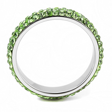 Load image into Gallery viewer, MT7353 - Crystal Eternity Band - Light Green - Most Popular August Birthstone
