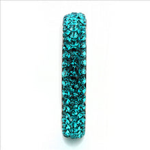 Load image into Gallery viewer, MT8353 - Crystal Eternity Band - Turquoise Color - Most Popular May Birthstone

