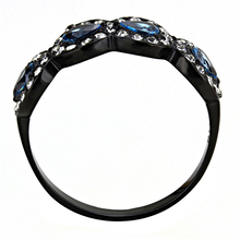 Load image into Gallery viewer, MT9553 - Black IP March Birthstone Halo Design
