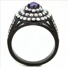 Load image into Gallery viewer, MT0853 - Round Amethyst Color Center Crystal Circles of Adorning Alexandrite Color Changing Crystals - Travel Jewelry
