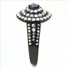 Load image into Gallery viewer, MT0853 - Round Amethyst Color Center Crystal Circles of Adorning Alexandrite Color Changing Crystals - Travel Jewelry
