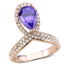 Load image into Gallery viewer, MT9853 - Amethyst Color - Gold IP Setting - February Birthstone Amethyst
