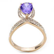 Load image into Gallery viewer, MT9853 - Amethyst Color - Gold IP Setting - February Birthstone Amethyst
