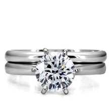 Load image into Gallery viewer, MT790 - Solitaire Beauty Stainless Steel Wedding Set Newest Style April Birthstone

