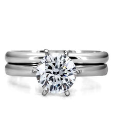 Load image into Gallery viewer, MT790 - Solitaire Beauty Stainless Steel Wedding Set Newest Style April Birthstone
